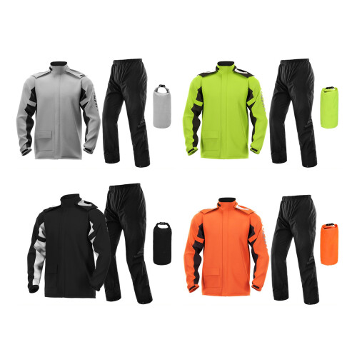 Durability Waterproof Bike Rain Suit Comfortable Split-Black M 1