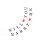 „Heirate mich“-Banner, dekorative Papiergirlande, 1 Set 1
