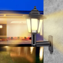 Solar LED zeshoekige wand- en grondlamp (2 stuks)