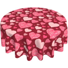 Rund Valentinsdagsdug 60 tommer polyester
