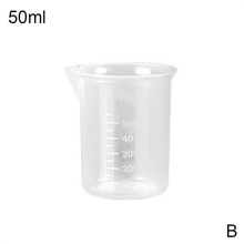 Transparenter Messbecher aus Kunststoff, 25–500 ml