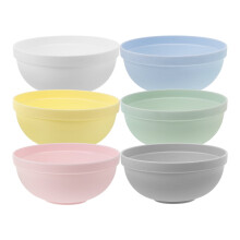 Ensemble de 6 bols en plastique réutilisables