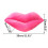 Μαξιλάρι Red Lips με απαλό βελούδο 18x18 ίντσες 3