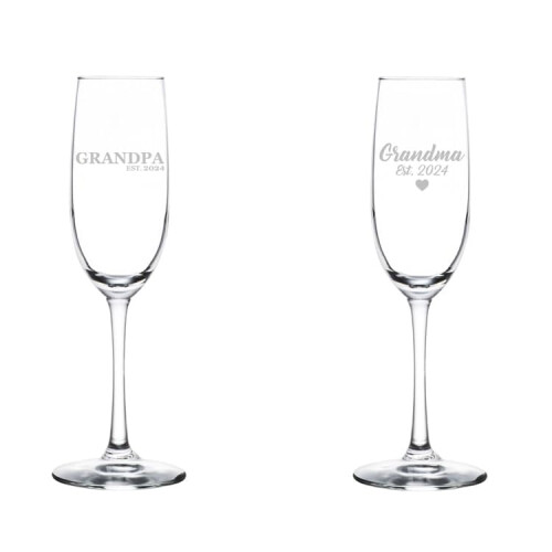 Champagneflutes van 237 ml (8 oz), set van 2