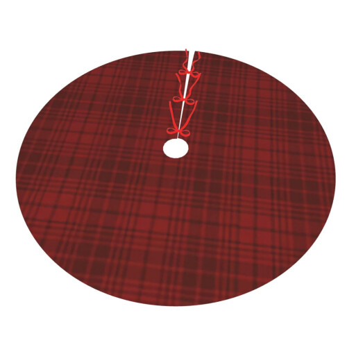 Christmas Tree Skirt Plaid 36 Inch 2