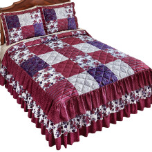 Patchwork Steppelt Ágytakaró 3 Szintű Fodrozással