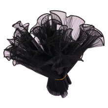 Black Pleated Mesh Wrapping Paper 280mm Wide