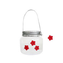 Hummingbird Feeder 500ml Clear Reservoir Portable Hanging