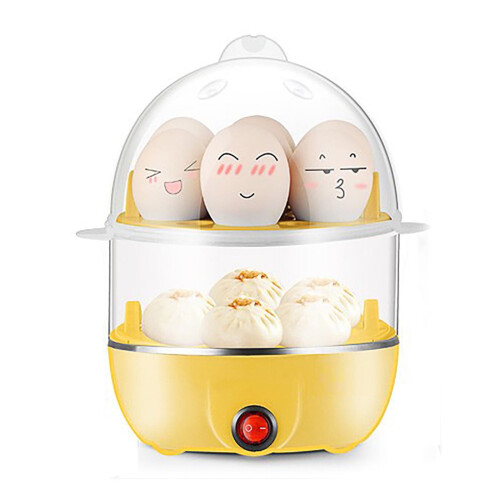 Electric Egg Cooker 14-Egg Double-Tier Blue