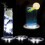 LED Round Coaster 10cm 6-LED White/Color Light 8-Pack 3
