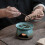 Ceramic Tealight Candle Holder Essential Oil-Black Square 3