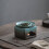 Ceramic Tealight Candle Holder Essential Oil-Black Square 6