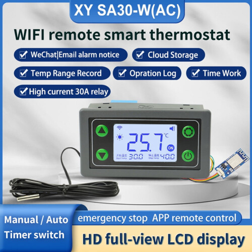 WIFI Remote Control Thermostat AC110-220V 30A 2