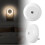 Rund LED-natlampe varm hvid plug-in smart sensor 2 stk. 2