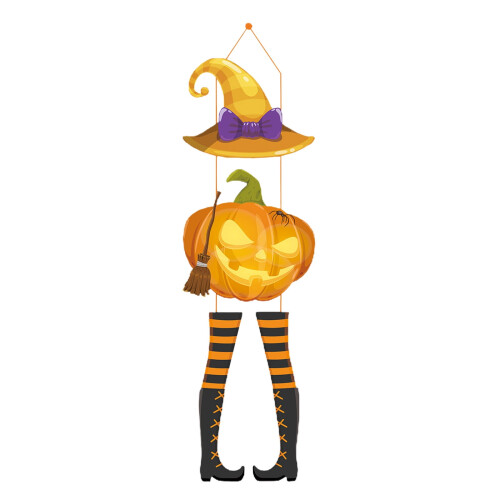 Decorazioni di Halloween da appendere: zucche e fantasmi (6 pezzi) 1