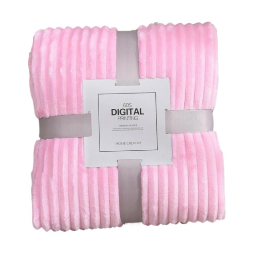 Coral Magic Blanket Flannel 100x150cm Romantic Pink 1