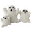 Halloween spookkussen, wit pluche sierkussen, 1 stuk 3