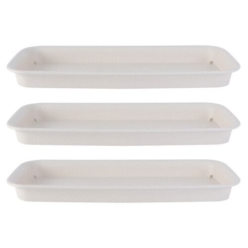 3-Piece Plastic Plant Pot Saucers 1