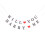 „Heirate mich“-Banner, dekorative Papiergirlande, 1 Set 4