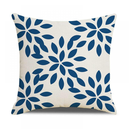 Conjunto de 4 capas de almofada decorativas azul-marinho, 45x45 cm (18x18 polegadas). 1