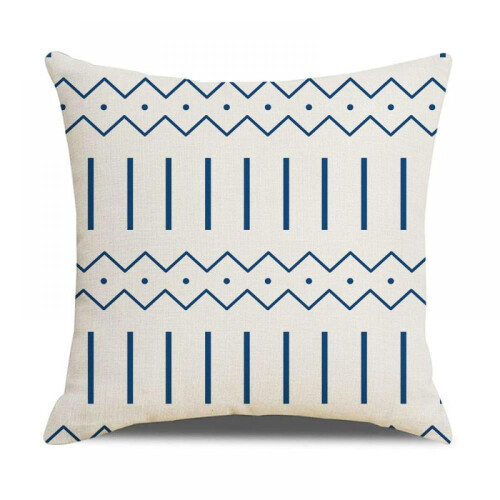 Conjunto de 4 capas de almofada decorativas azul-marinho, 45x45 cm (18x18 polegadas). 2