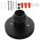 Portalampada a vite E26 nero con base in metallo 4