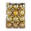 30mm Orange Plastic Christmas Baubles, 24-Pack 5