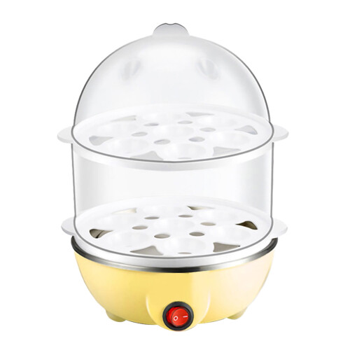 Electric Egg Cooker 14-Egg Double-Tier Blue 1