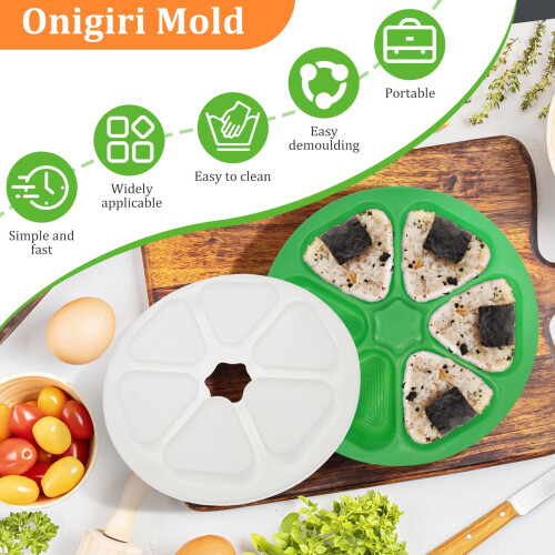 Μηχανή παρασκευής καλουπιών PP Onigiri – Ορθογώνιο κουτί ρυζιού με 6 κοιλότητες 1