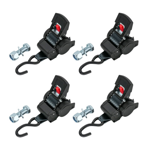 Ratchet Strap With Nonslip Grip Handle Reinforced S Hook-1 4