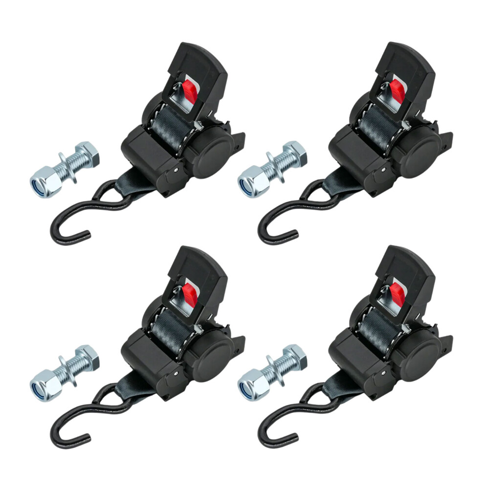 Ratchet Strap With Nonslip Grip Handle Reinforced S Hook-1 4 7754002551635