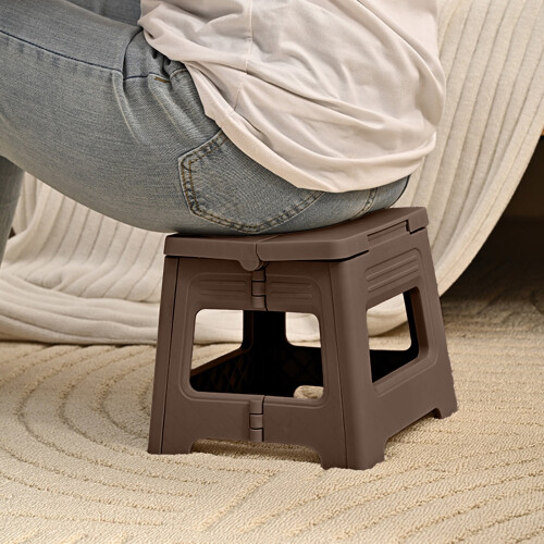Portable Folding Stool Plastic Lightweight 20.5x22x20cm