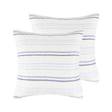 Levtex Home Reef Dream dyne euro sham blå marineblå hvid