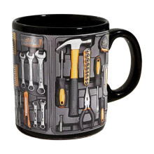Mug en céramique avec coffret à outils de mécanicien