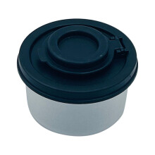 Kruidendoos, luchtdichte plastic kruidenpotjes set, zwart rood