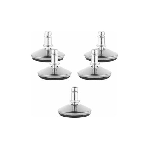 Office Chair Fixed End Caps 50mm 11mm Spindle 5-Pack