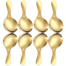 Ensemble de 8 mini-cuillères à café en acier inoxydable