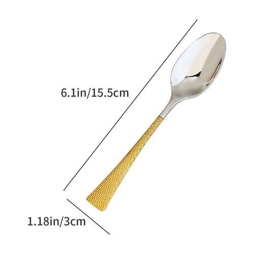 Edelstahl-Rührlöffel mit runder Spitze, 1 Stück 1