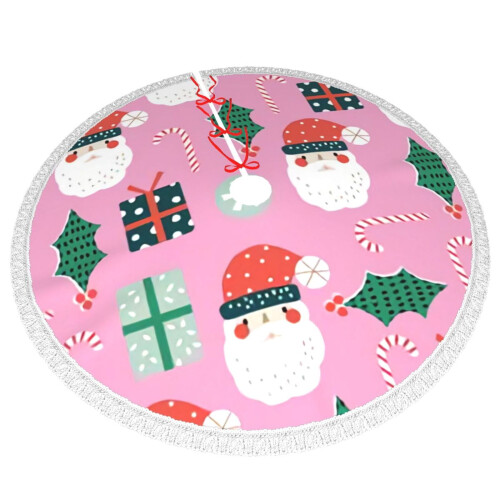 Christmas Tree Skirt 48 Inch Rustic Holiday Decor 2