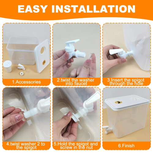 Beverage Dispenser PP ABS Material 2.5 Gallon 2