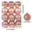 Christmas Tree Ornament Pendant 24PCS 6cm Rose Gold 2