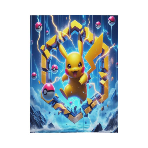 Couverture polaire Pikachu ultra douce 152 cm x 127 cm 1