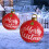 60cm PVC Inflatable Christmas Bell Ball 4