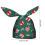 Weihnachtsgeschenkpapier mit Schneeflockenmotiv und Hasenohren 3