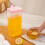 Jarra de plástico transparente con tapa, irrompible, 2,5 L 4
