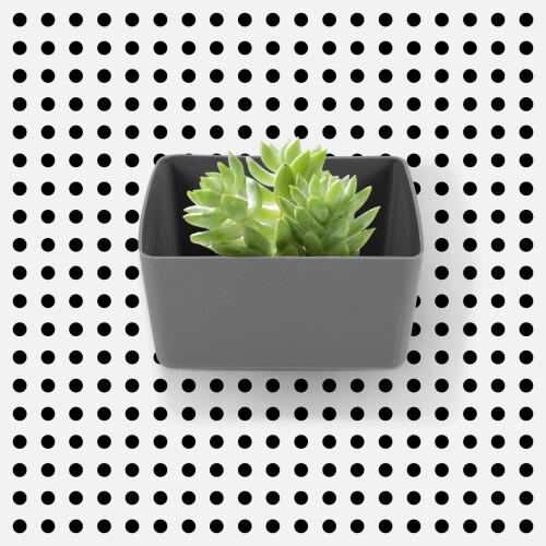 10-Pack Plastic Pegboard Boxes – Dark Grey, 9 x 7 x 4.5 cm 2