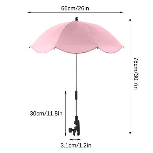 Parasol pliant portable pour chaise de plage, détachable 1