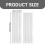 Cortinas Blackout Brancas 98x39 polegadas, 2 Painéis, Térmicas, com Ilhós 3