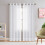 Cortinas Blackout Brancas 98x39 polegadas, 2 Painéis, Térmicas, com Ilhós 5