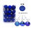 Staron blue Christmas ornaments 30mm 24 pcs 2